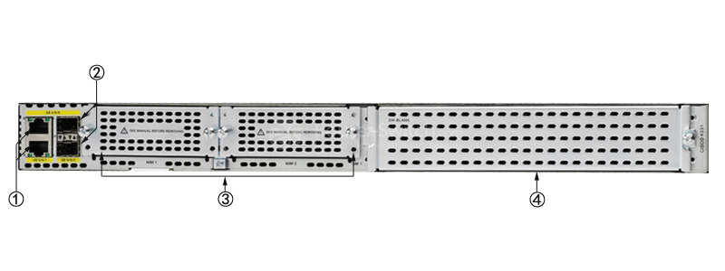 Cisco ISR4331-AX-K9 back Panel